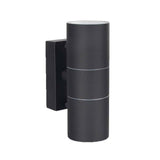 LUMINARIO INCANDESC. MURO EXTERIOR CUBIERTO 127V 50-60 HZ  2XGU10 NEGRO TECNOLED