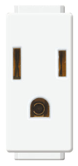 CONTACTO POLAR. 1 MOD. BCO. E2023BN MODUS 2P+T 15A/127V. BTICINO *** OFRECER 000-TOMCT-00B ***