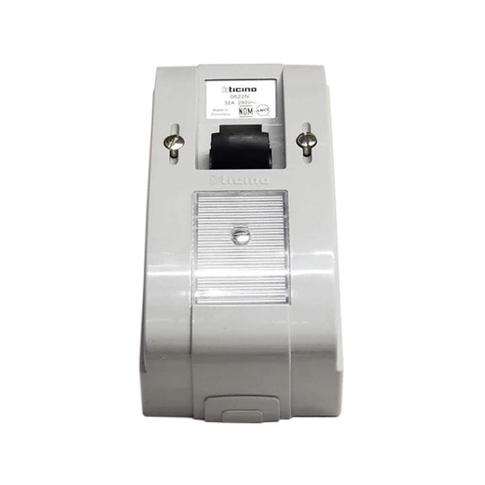 INT.SOBREPONER BIPOLAR 0622N SIN FUSIBLES DE 32A. BTICINO