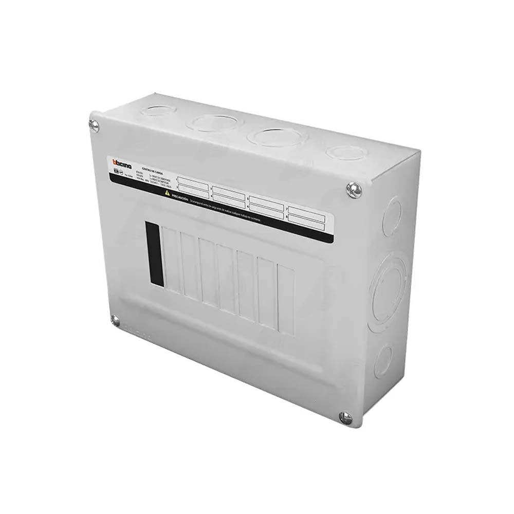 C. CARGA 8P. 100A.SOBREPONER BTN/8SR BTN/8SN USO DOMESTICO BTICINO