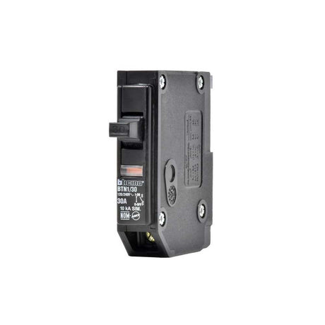 INTERRUPTOR TERMOMAGNETICO 1X30A 120/240V 10KA ENCHUFABLE BTPLUG BTICINO BTN1/30 *** OFRECER QO130 O MX:D130EE ***
