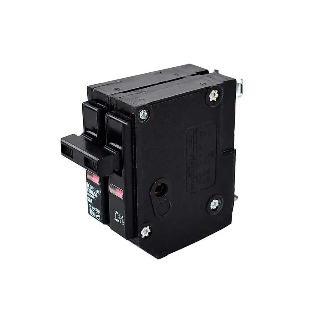 INTERRUPTOR TERMOMAGNETICO 2X50 A 120/240 V 10 KA MONTAJE ATORNILLABLE *** OFRECER QOB250 ***