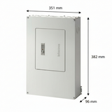 CENTRO DE CARGA ENSAMBLADO 12P. ZAP. PRINC. 125A. 240/120V. 1F-3H 10KA BTNE31L12S SOBREPONER