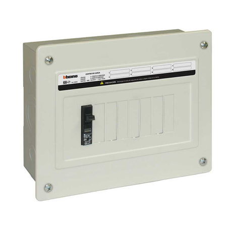 C. CARGA 8P. 100A. EMPOTRAR BTN/8ER BTN/8EN USO DOMESTICO BTICINO *** OFRECER QO612L100F O QO816L100F O QOD8F O QOD6F ***