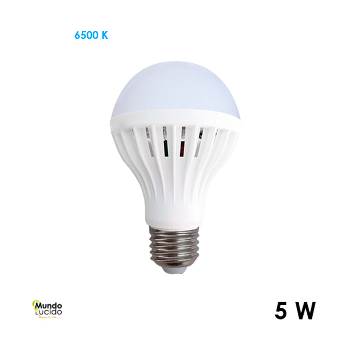 BOMBILLA MICA OPALINA 5W 6500K MUNDO LUCIDO