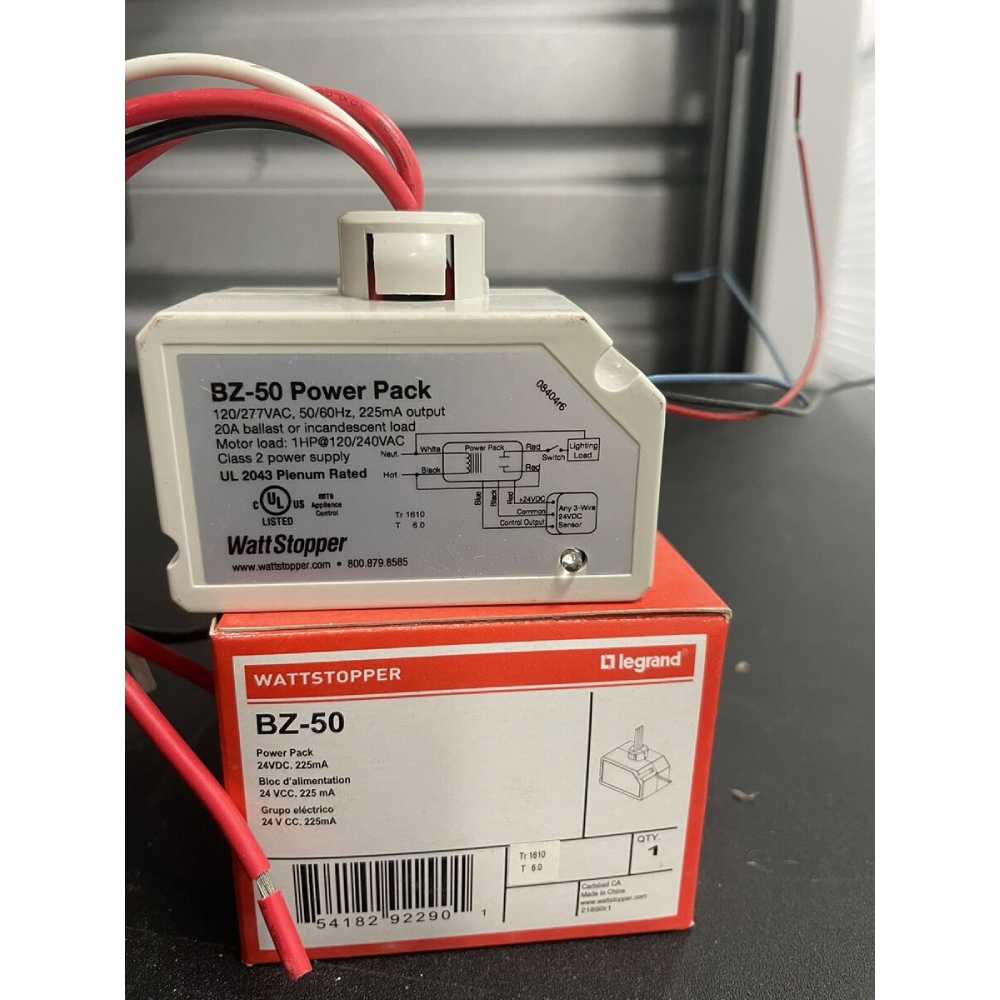 POWER PACK 120/230/277V. 50/60HZ 24VCD 225MA BZ-50 WATT STOPPER BTICINO