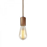 LUMINARIO TIPO SOQUET E27 TECHO S/FOCO COBRE *** HAE ***