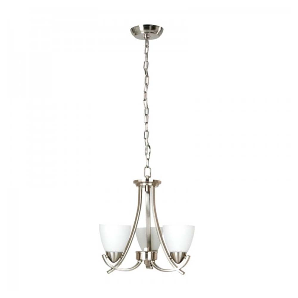 CANDIL 3 LUCES 3X60W MAX E27 SATINADO ***HAE2025***