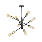 LUMINARIA PARA TECHO 8L E27 (NO INCLUIDOS) 320W IP20 ORO