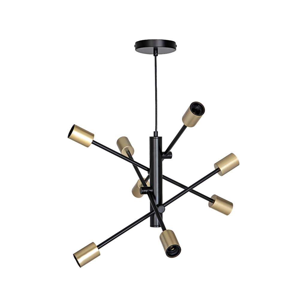 LUMINARIA PARA TECHO 8L E27 (NO INCLUIDOS) 320W IP20 ORO