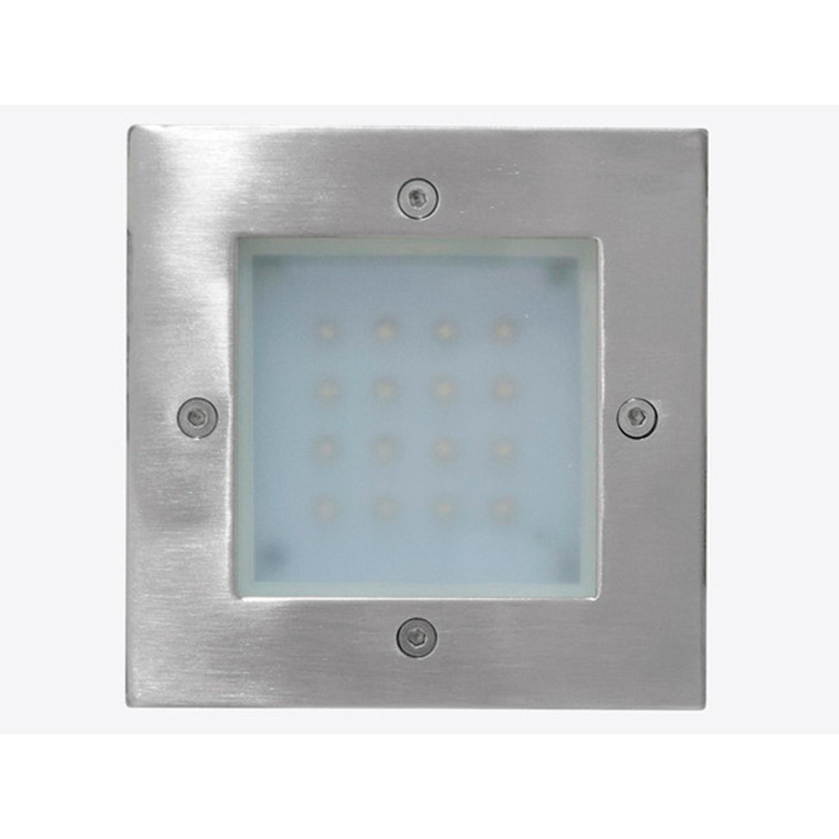 LUMINARIO EMP. MURO LEDS GRIS CRISTAL TEMPLADO MATE *** HAE ***
