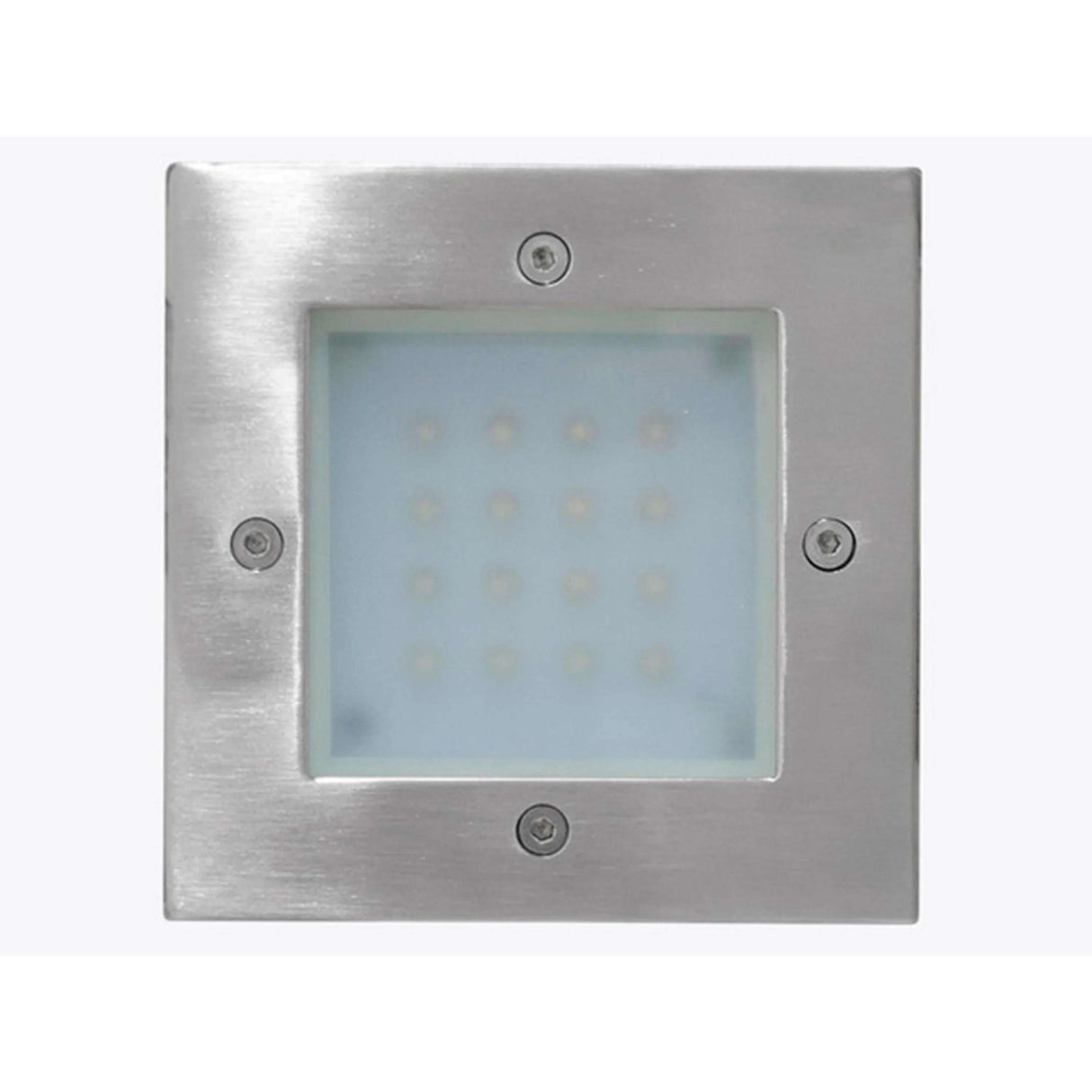 LUMINARIO EMP. MURO LEDS GRIS CRISTAL TEMPLADO MATE *** HAE ***