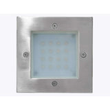 LUMINARIO EMP. MURO LEDS GRIS CRISTAL TEMPLADO MATE *** HAE ***