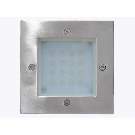 LUMINARIO EMP. MURO LEDS GRIS CRISTAL TEMPLADO MATE *** HAE ***