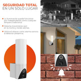 CAMARA DE MONITOREO EXTERIOR 300 CON LAMPARA INTELIGENTE WIFI 20 W VISION NOCTURNA COMPATIBLE CON APP MOVIL Y ASISTENTES DE VOZ