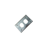 TAPA P/CONT. DUPLEX 4 ORIFICIOS 01.02.0385 ALUMINIO TROQUELADO RAWELT