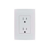 TOMACORRIENTE DUPLEX POLARIZADO C/TIERRA TAMPER RESISTANT C/PLACA 15A(125-250)V BCL CI0-TRDPT-BLA