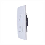 TOMACORRIENTE DUPLEX POLARIZADO C/TIERRA TAMPER RESISTANT C/PLACA 15A(125-250)V BCL CI0-TRDPT-BLA