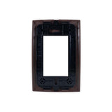 PLACA CIEN A COLOR 3 MODULOS COLOR CHOCOLATE MATE LEVITON