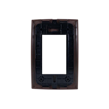 PLACA CIEN A COLOR 3 MODULOS COLOR CHOCOLATE MATE LEVITON