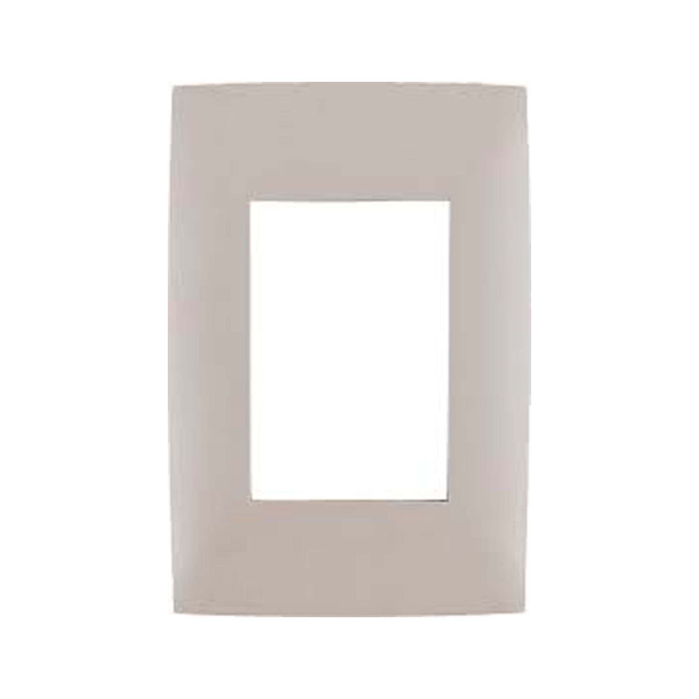 PLACA CIEN A COLOR 3 MODULOS COLOR GRIS MATE LEVITON