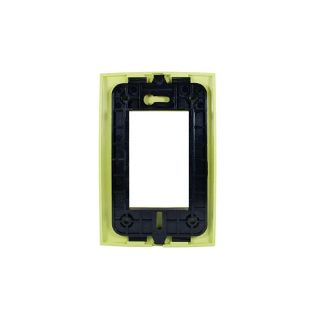 PLACA CIEN A COLOR 3 MODULOS COLOR VERDE MATE LEVITON