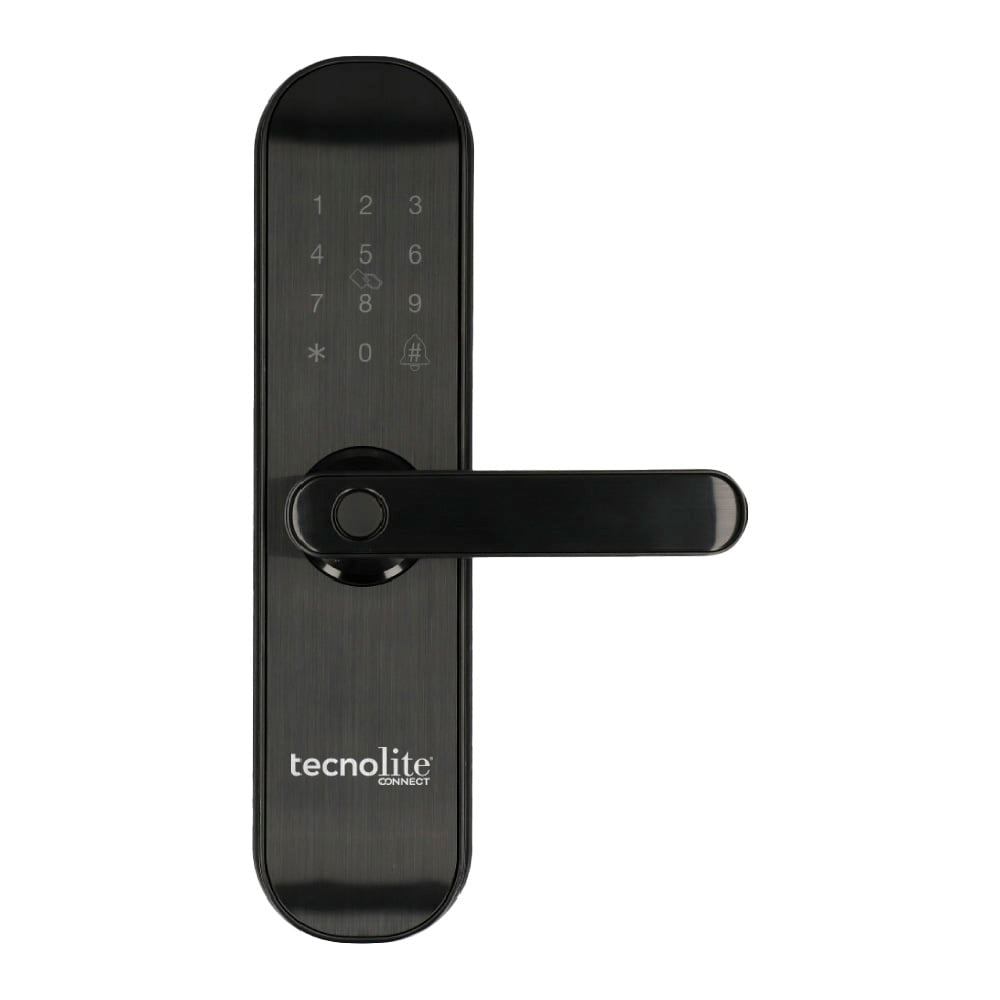 CERRADURA WIFI BIDIRECCIONAL 0.9W/0.15A. SMART MULTIPLE DESBLOQUEO AJUSTE APERTURA NEGRO