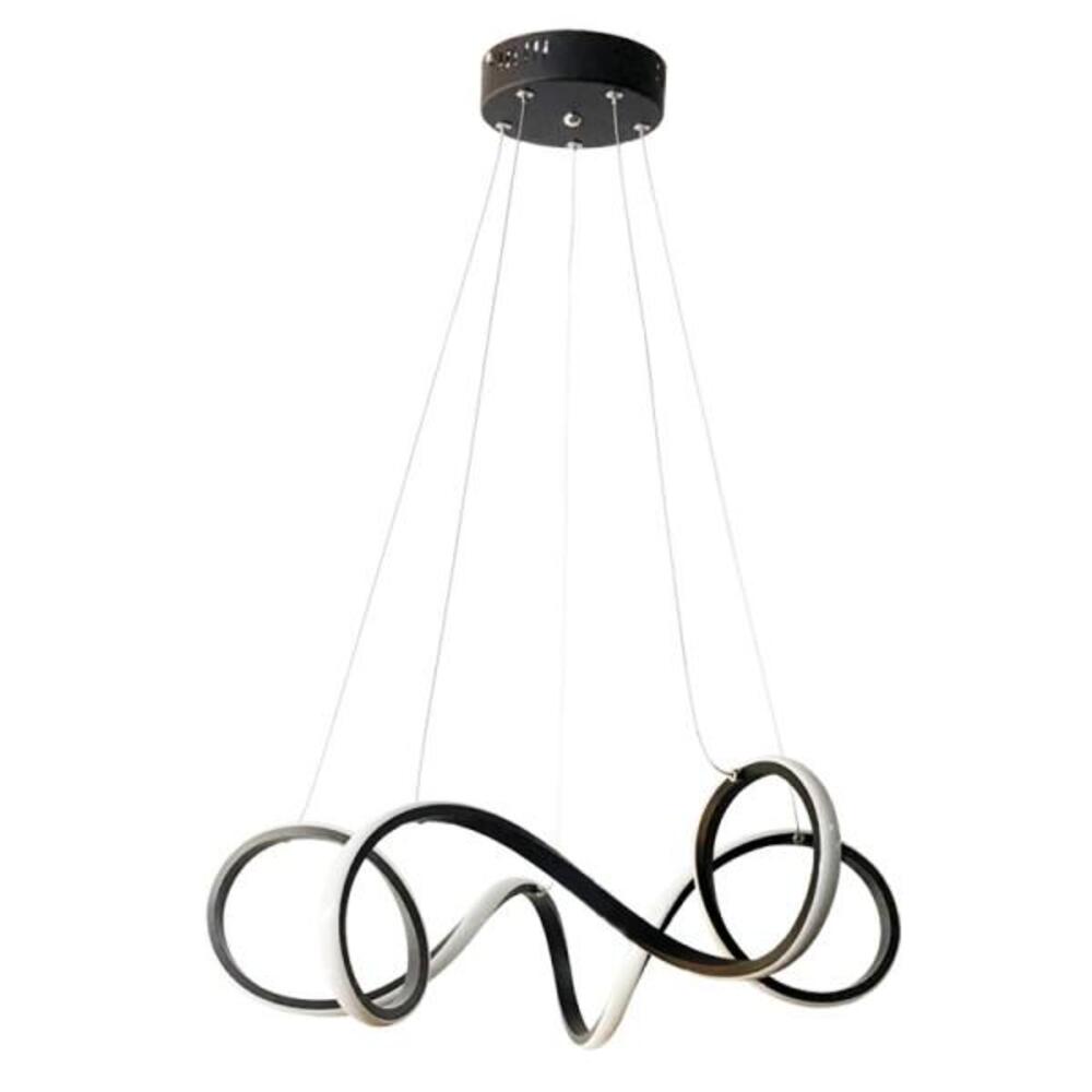 LUM COLGANTE LED 48W 100-240V 3000 NEGRO CALUX