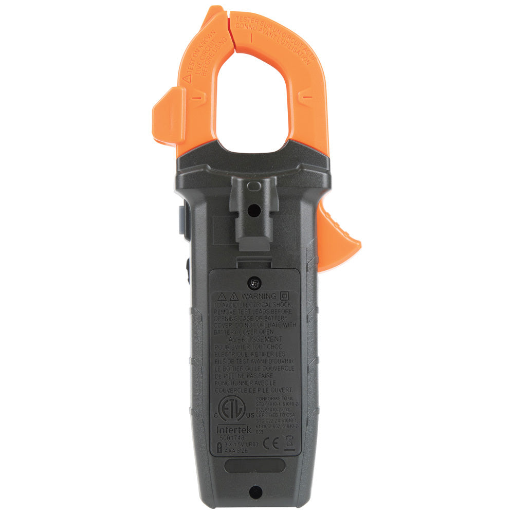 MULTIMETRO DIGITAL DE GANCHO DE RANGO AUTOMATICO 400A. CA KLEIN TOOLS