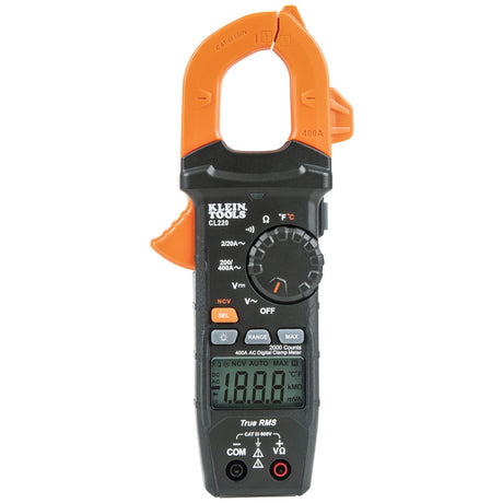 MULTIMETRO DIGITAL DE GANCHO DE RANGO AUTOMATICO CA CON SONDA DE TERMOPAR KLEIN TOOLS
