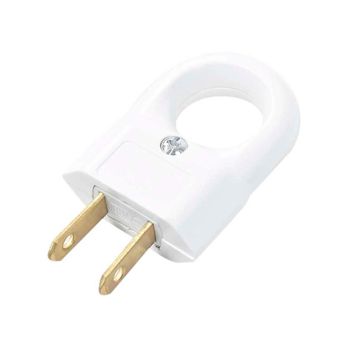 CLAVIJA 2P CON ANILLO DE SUJECION 15A/127V BLANCA BTICINO