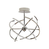 COLGANTE TIPO ATOMO ALUMINIO CROMO  LED 50W 3000K IP20 CALUX ***HAE2025***