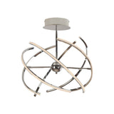 COLGANTE TIPO ATOMO ALUMINIO CROMO  LED 50W 3000K IP20 CALUX ***HAE2025***