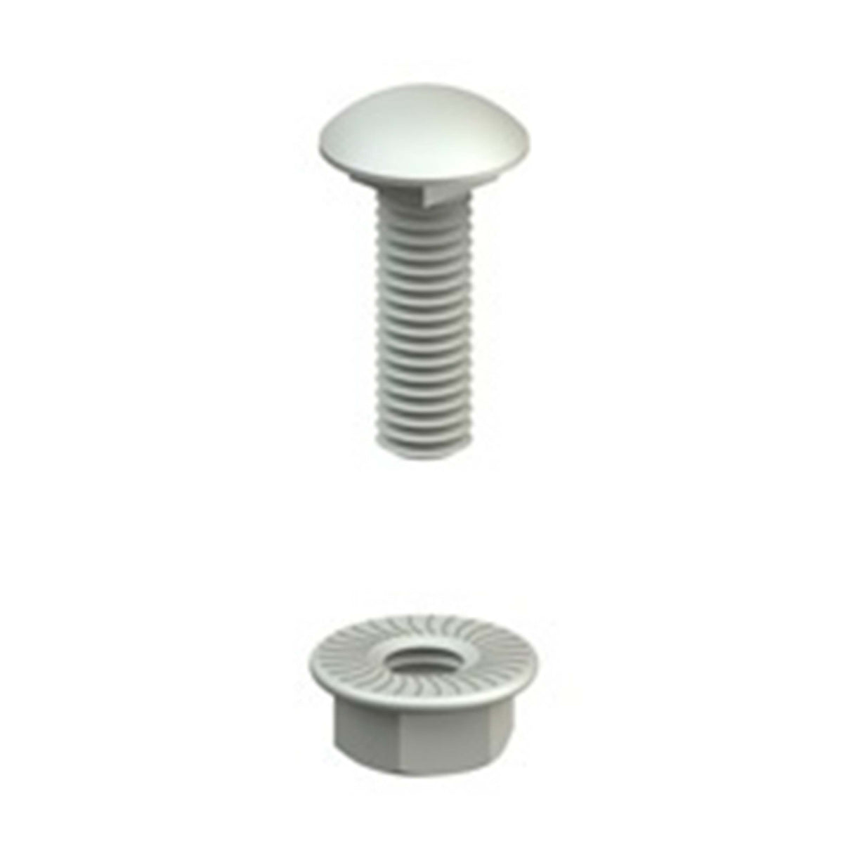 JUEGO DE TORNILLO CON TUERCA BTRCC 6 X20 DC EZBN 1/4 DC