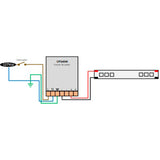 FUENTE DE ALIMENTACION CONMUTADA P/TIRA EXTRAPLANA LED 192W ENTRADA 110-220V CA SALIDA 24V CC PROTECCION IP20 ILUMILEDS