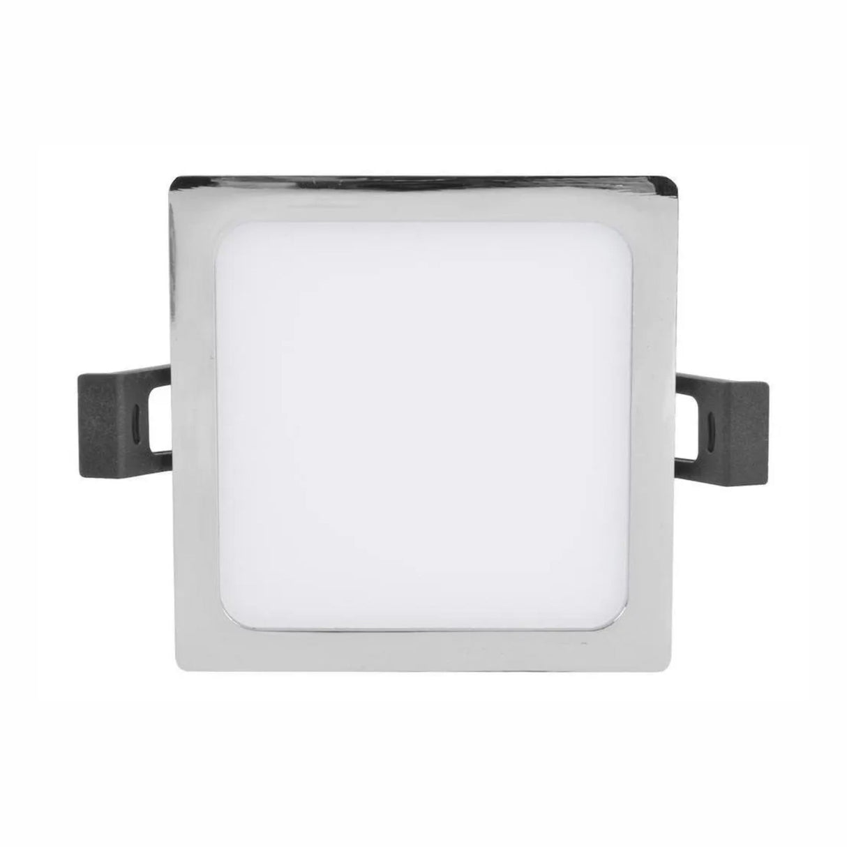 EMPOTRABLE CUADRADO 7W. LED METALICO 6000K CROMO ADESI *** EXHIBIDO ***