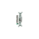 INTERRUPTOR PALANCA GRIS 1 POLO 15A. 120/277V GDO COMERCIAL