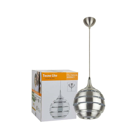LÁMPARA DE INTERIOR TECNOLITE MARINO I PARA SUSPENDER BASE E27 ***TECNOLITE HAE***