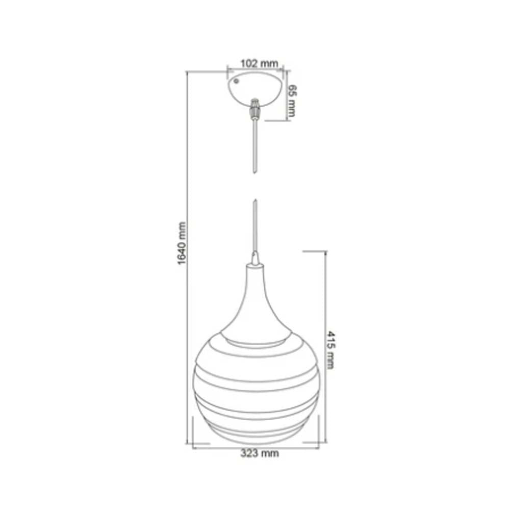 LÁMPARA DE INTERIOR TECNOLITE MARINO PARA SUSPENDER BASE E27 ***TECNOLITE HAE***