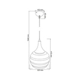 LÁMPARA DE INTERIOR TECNOLITE MARINO PARA SUSPENDER BASE E27 ***TECNOLITE HAE***