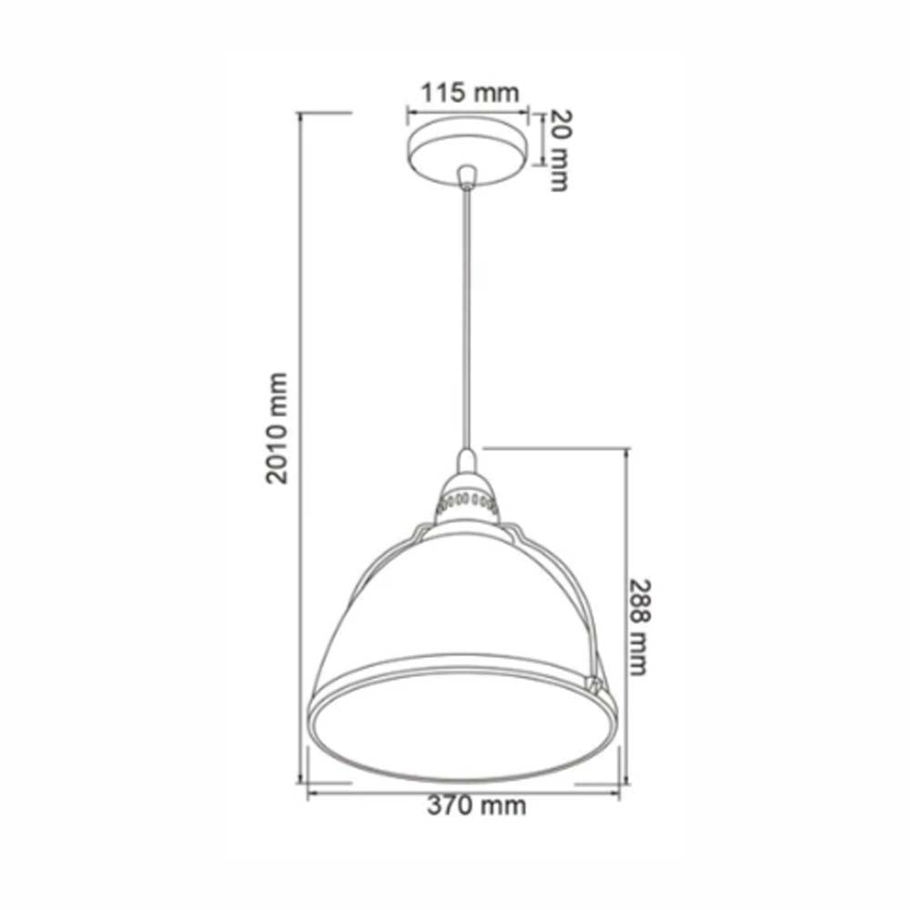 LÁMPARA DE INTERIOR PARA SUSPENDER LOME TECNOLITE BASE E27 ***HAE2025***