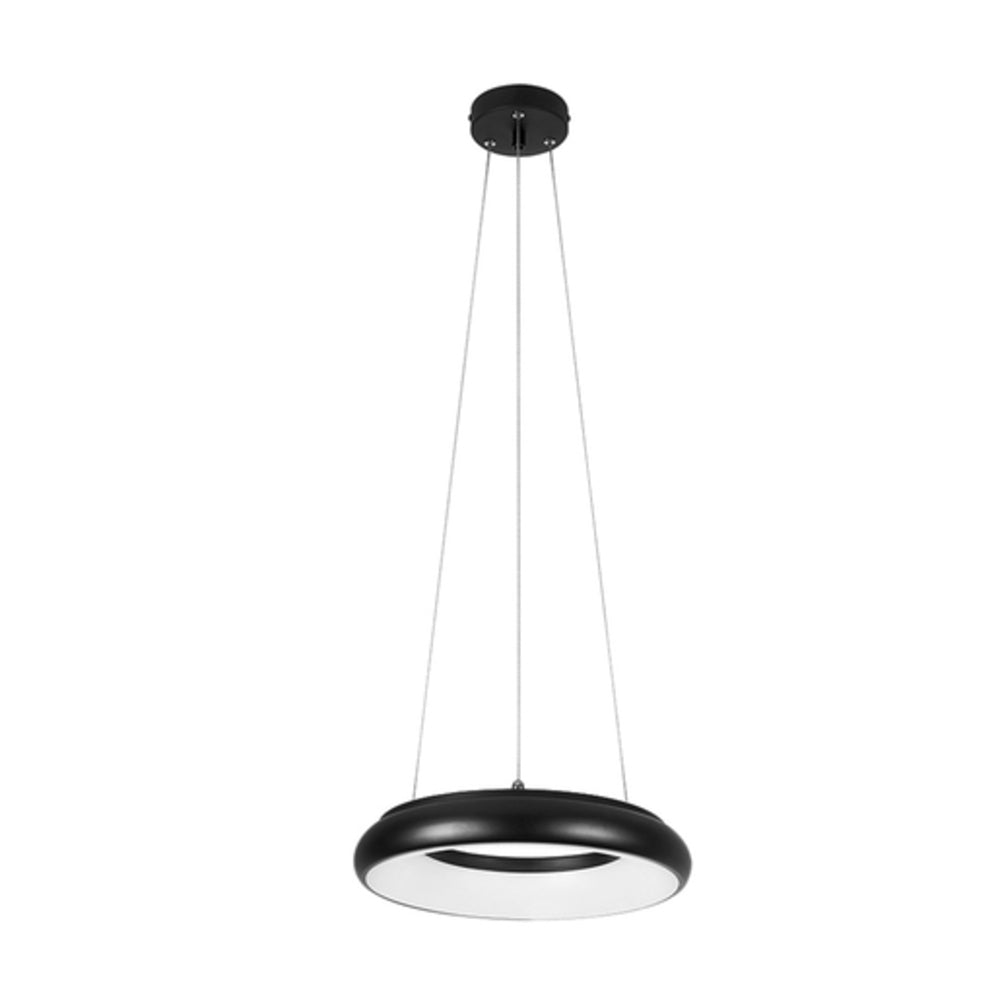 COLGANTE CIRCULAR DE ANILLO LED SATELITE TECNOLITE 2.98 METROS DE DIÁMETRO 1.50 METROS DE ALTURA 25W LUZ SUAVE CÁLIDA LED INTEGRADO
