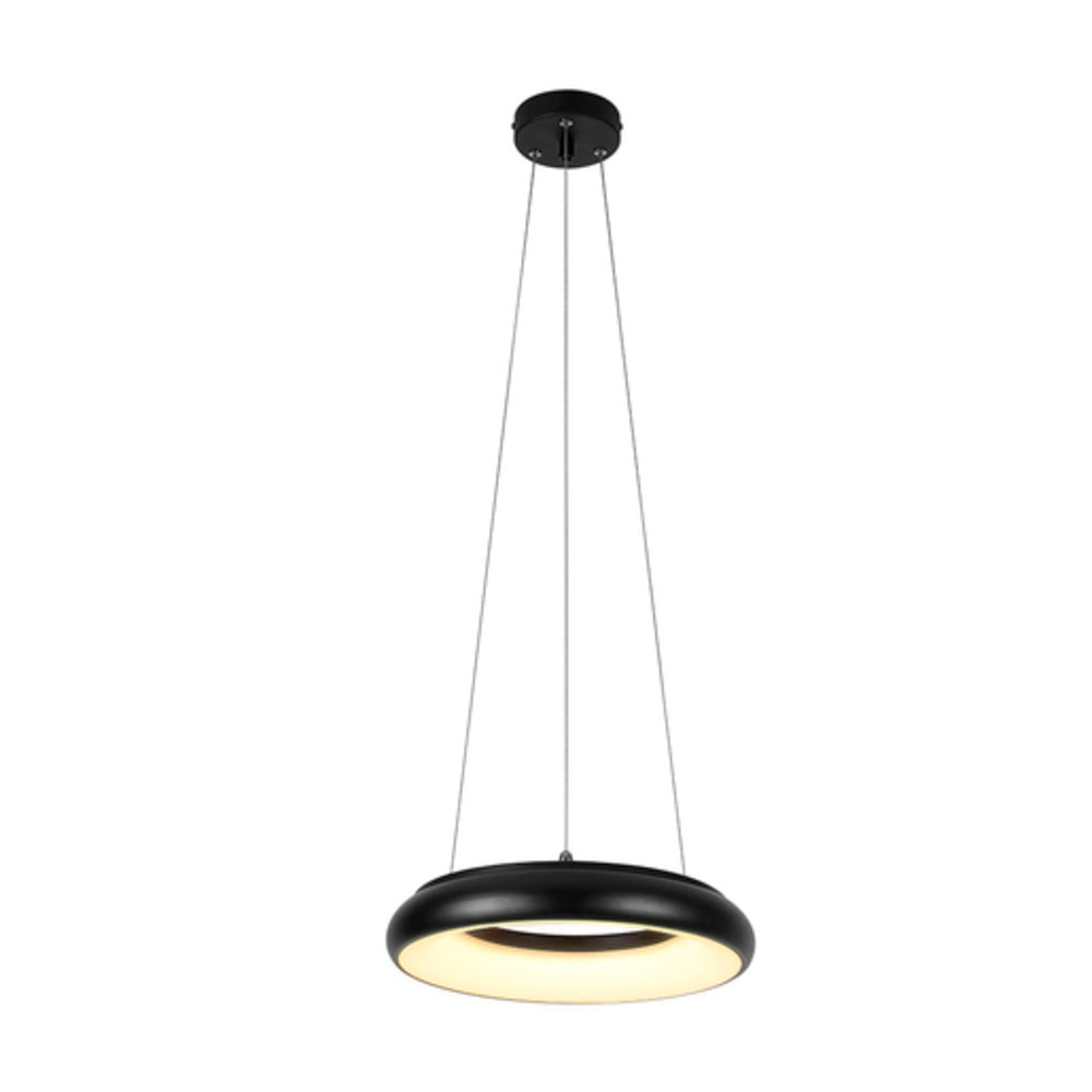 COLGANTE CIRCULAR DE ANILLO LED SATELITE TECNOLITE 2.98 METROS DE DIÁMETRO 1.50 METROS DE ALTURA 25W LUZ SUAVE CÁLIDA LED INTEGRADO