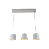 LUM. SUSP. INT. LED 5.5W/100-240V. ACERO BLANCO LAMEZIA II  *** HAE ***
