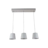 LUM. SUSP. INT. LED 5.5W/100-240V. ACERO BLANCO LAMEZIA II  *** HAE ***