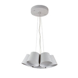 LUMINARIO SUSPENDIDO INTERIOR LED 5.5W/100-240V. ACERO BLANCO LAMEZIA IV *** PRODUCTOS CON EXISTENCIA NAVE 7 ***