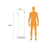 LUMINARIO SUSPENDIDO DOBLE BLANCO ***TECNOLITE HAE***