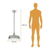 LUM. SUSP. INT. 20W/100-240V. ACERO CRISTAL CROMADO LA CANEE ***TECNOLITE HAE***