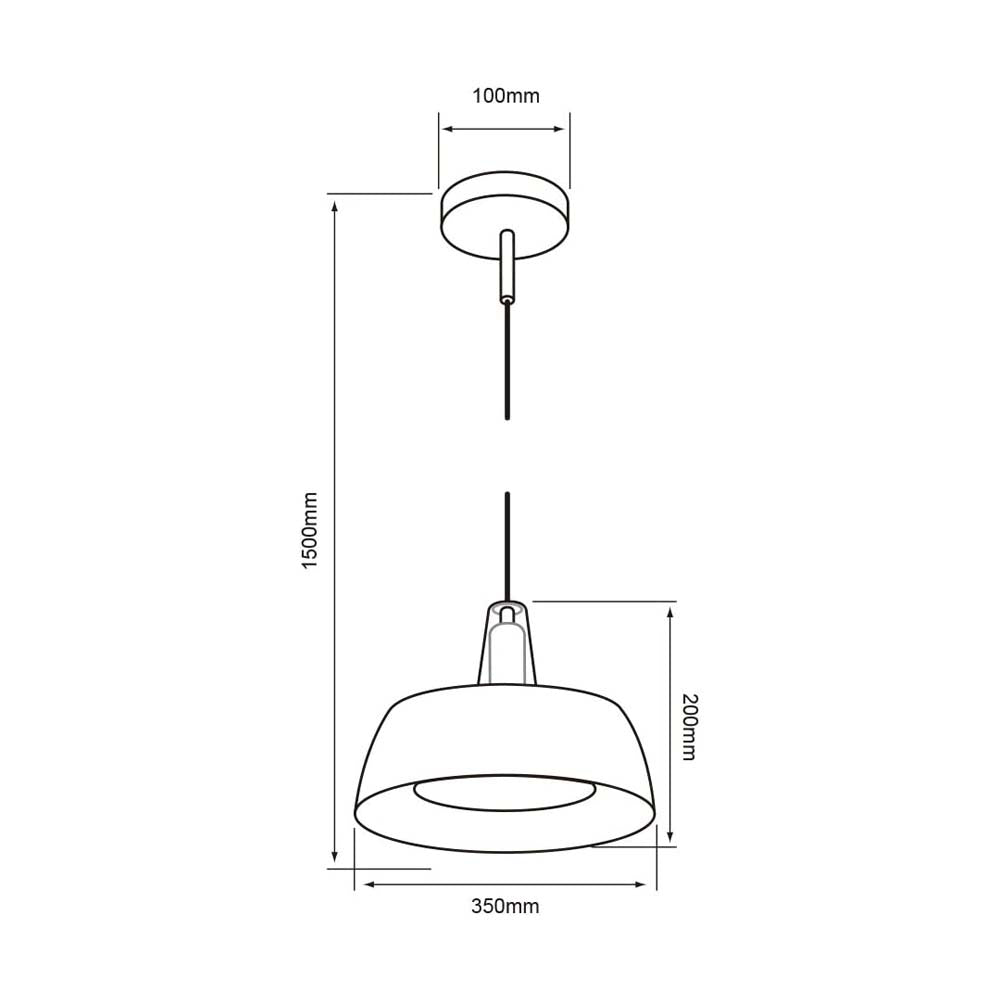LUM. SUSP. INT. 20W/100-240V. ACERO CRISTAL CROMADO LA CANEE ***TECNOLITE HAE***