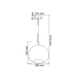 LUMINARIO SUSPENDIDO DECORATIVO 60W. E26 127V. CRISTAL ROJO LOMBILLO *** PRODUCTOS CON EXIST. NAVE 7 ***